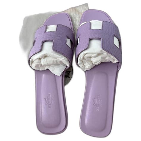 purple hermes oran sandals|Hermes oran sandals street style.